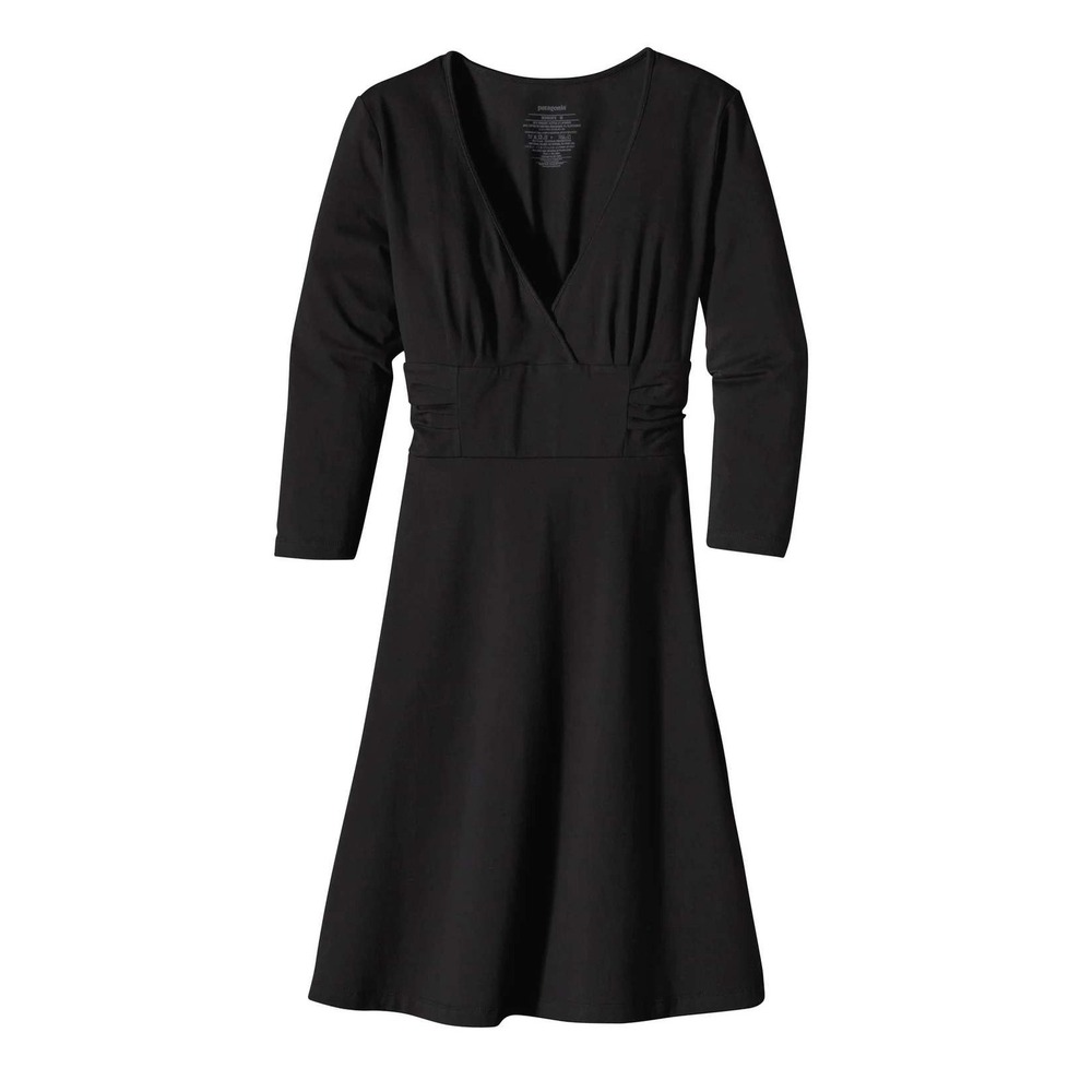 Patagonia 3/4-Sleeved‎ Margot Dress in Black Size Medium